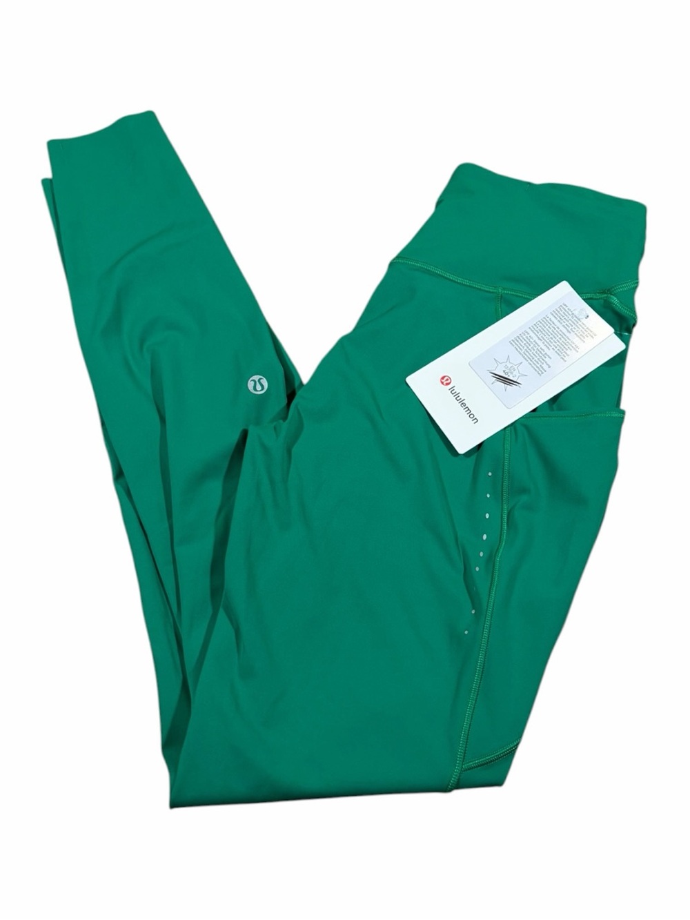 NWT Lululemon Fast and Free High-Rise Tight 28” *Pockets (Raceway Green) Size 6